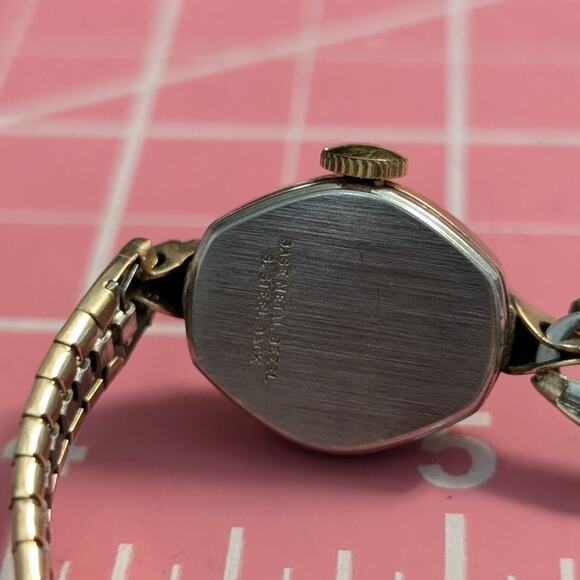 VTG 50s Timex 10K Gold Filled Stainless Steel Back MiraFlex Band Ladies Watch main image 8